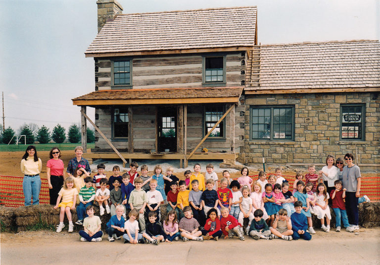 Flashback: The Kindergartners and the Log Cabin